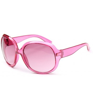 Oversized Women's Plastic Classical Oversized Butterfly Sunglasses - Pink - CJ185W9IXSK $19.37