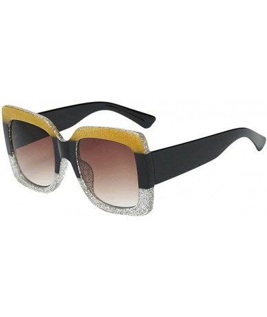 Goggle Gradient Oversized Sunglasses Protection - G - CS18OAZOQ2Y $18.62