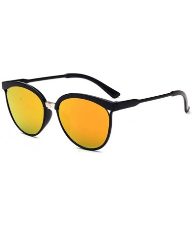 Round Polarized Unisex Aluminum Sunglasses. Vintage Mirrored Sun Glasses For Men/Women - UV400 - G - CC18RLX4M32 $17.69