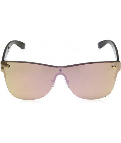 Shield Women's Future Shield Sunglasses - Gold/Pink Mirror - 65 mm - C7185IR5TIL $24.33