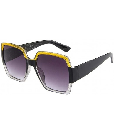 Oversized Oversized Sunglasses Polarized Fashion - D - C8196EAU3K8 $17.37