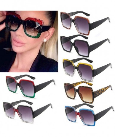 Oversized Oversized Sunglasses Polarized Fashion - D - C8196EAU3K8 $17.37