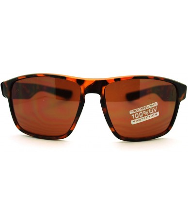 Square Mens Sunglasses Square Frame Casual And Stylish Shades - Tortoise - C911QB9S5WB $19.51