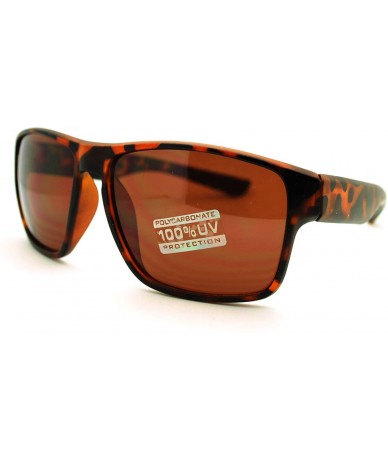 Square Mens Sunglasses Square Frame Casual And Stylish Shades - Tortoise - C911QB9S5WB $19.51