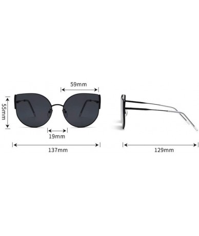 Sport Large Frame Ladies Sunglasses Personality Fashion Sun Visor Mirror Decorative Mirror - 5 - CZ190RC62RA $58.12