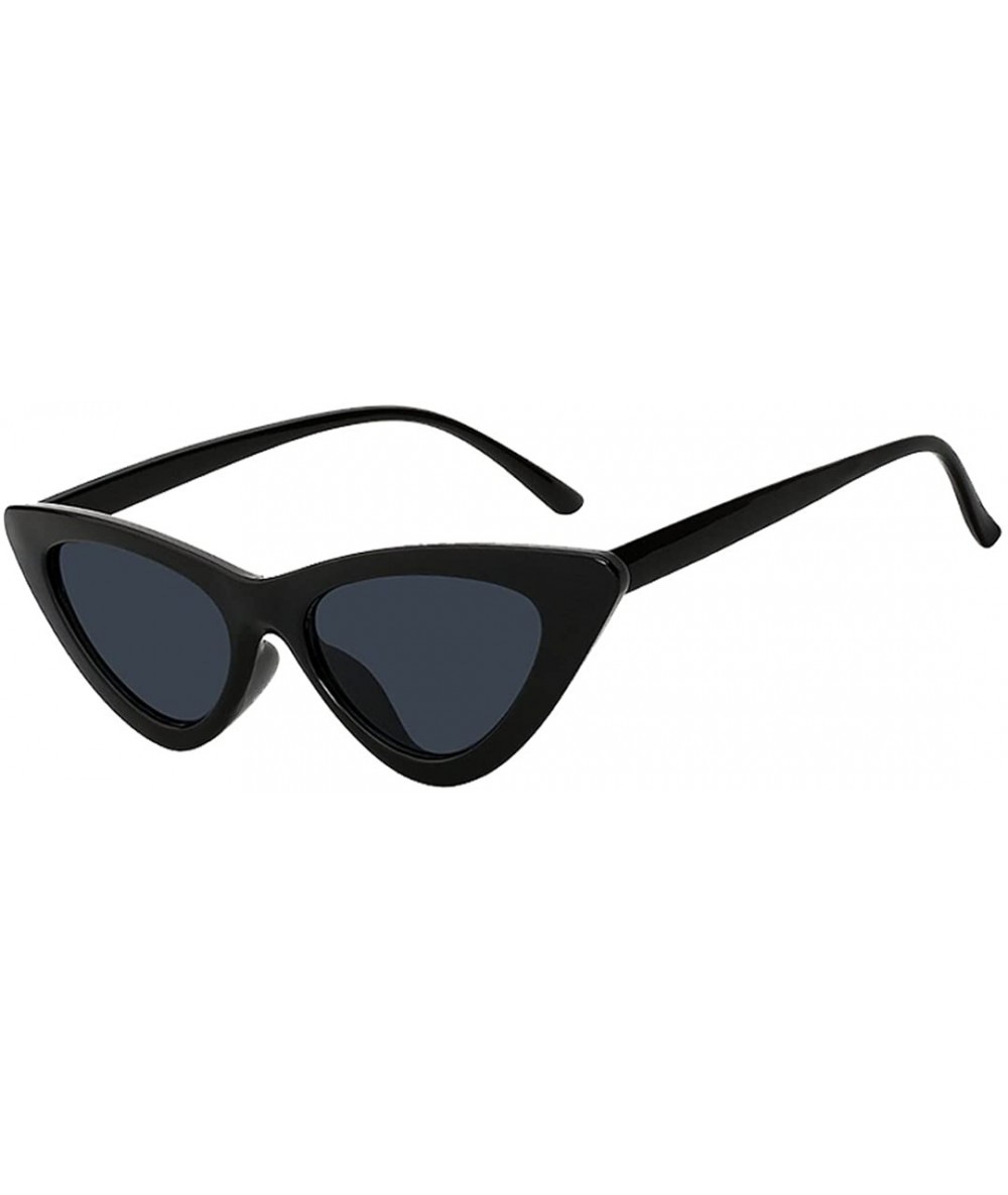 Cat Eye Cruisers Sunglasses Womens Transparent Designer - Black + Black - CN18CSXT7QQ $38.24