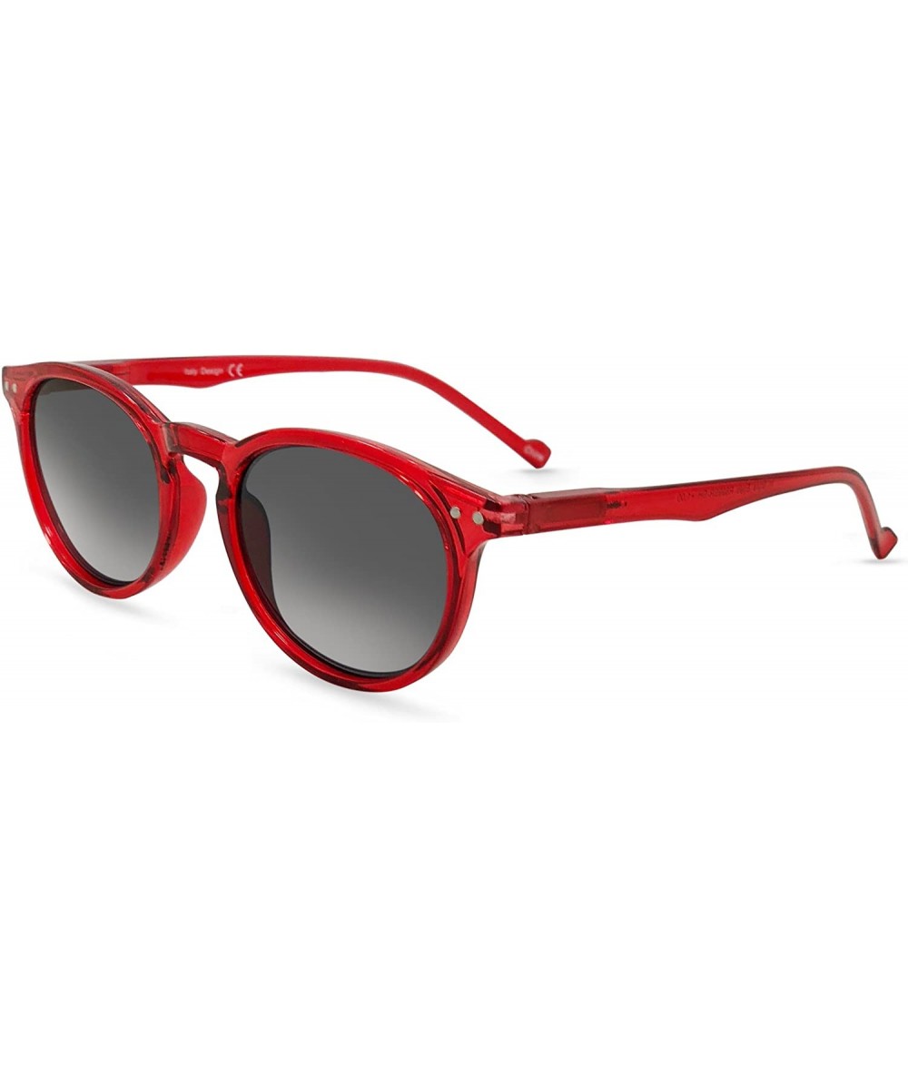 Oval Flexible Full Reader Sunglasses. Not bifocals - Red - CA18GRCZCX9 $40.90