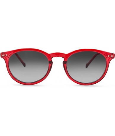 Oval Flexible Full Reader Sunglasses. Not bifocals - Red - CA18GRCZCX9 $40.90