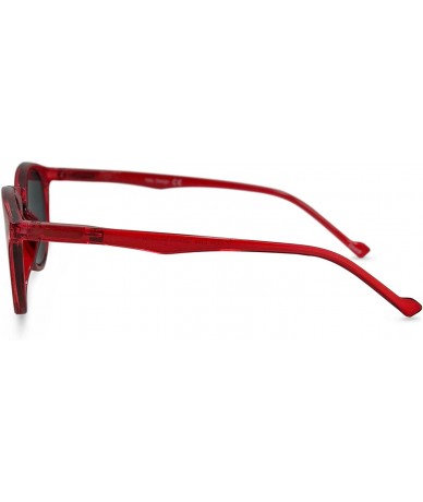 Oval Flexible Full Reader Sunglasses. Not bifocals - Red - CA18GRCZCX9 $40.90