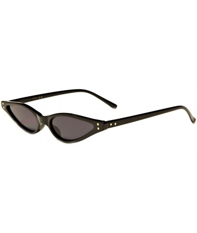 Cat Eye Cat Eye Low Profile Womens Accessories Sunglasses - For Soft Face Ladies - Black - C018LGU528H $19.23