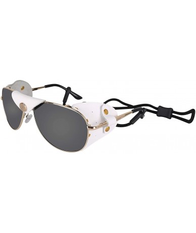 Sport Classic Glacier Sunglasses Hiking Windbreak- Locomotive- Polarizing Sunglasses(113) - Gold-02 - CY18XCXYN6U $68.61