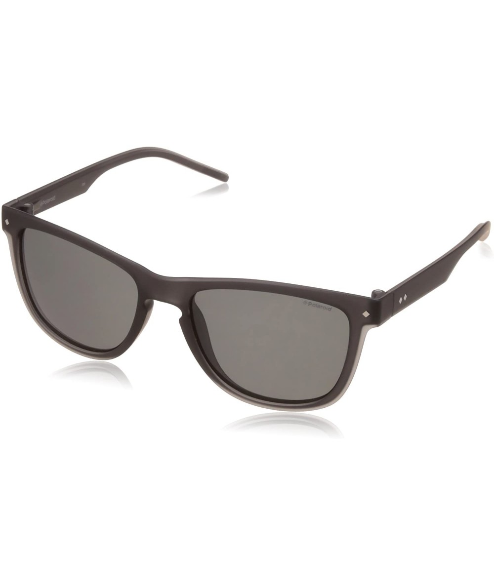 Rectangular Men's PLD2037/S Rectangular Sunglasses- Grey/Polarized Gray- 54mm - CJ12MXM92RN $81.88