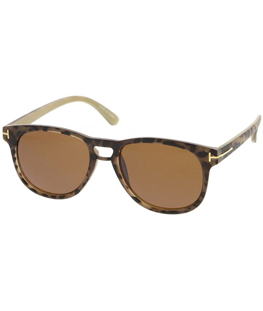 Wayfarer Retro Fashion Horn Rimmed Women Sunglasses Model 53 - CK182XKI8EI $17.80