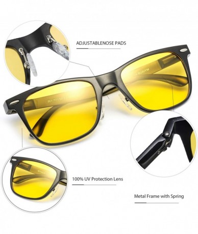 Sport Night-Vision Glasses for Driving Unbreakable Yellow Polarized Lens Anti-glare Cloudy/Rainy/Foggy/Nighttime - CG18INRTAH...