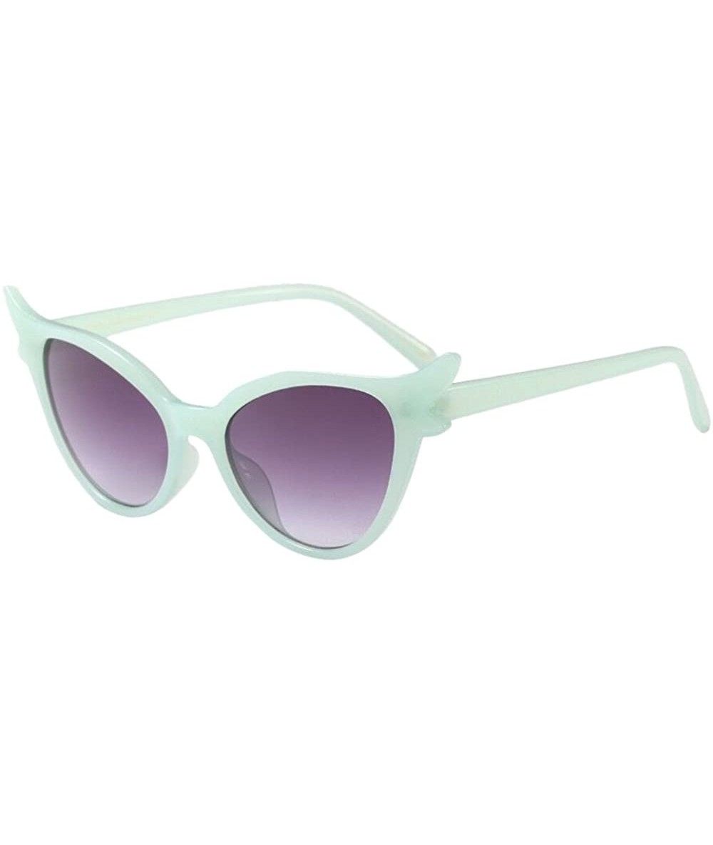 Oversized Women's Oversized Polarized Mirrored Cat Eye Sunglasses (Style E) - C2196GZK8YG $17.18