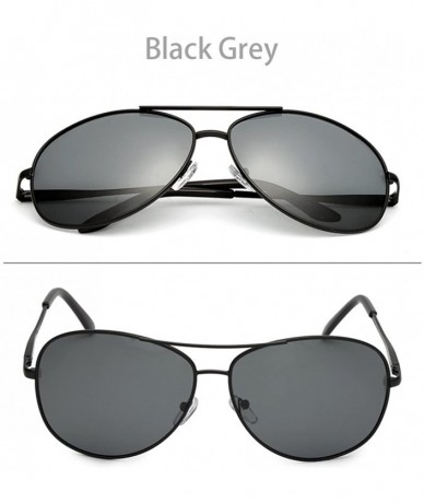 Oval Polarized Sunglasses Protection Driving Oval - Metal Frame - CY18D2XY2UH $19.40