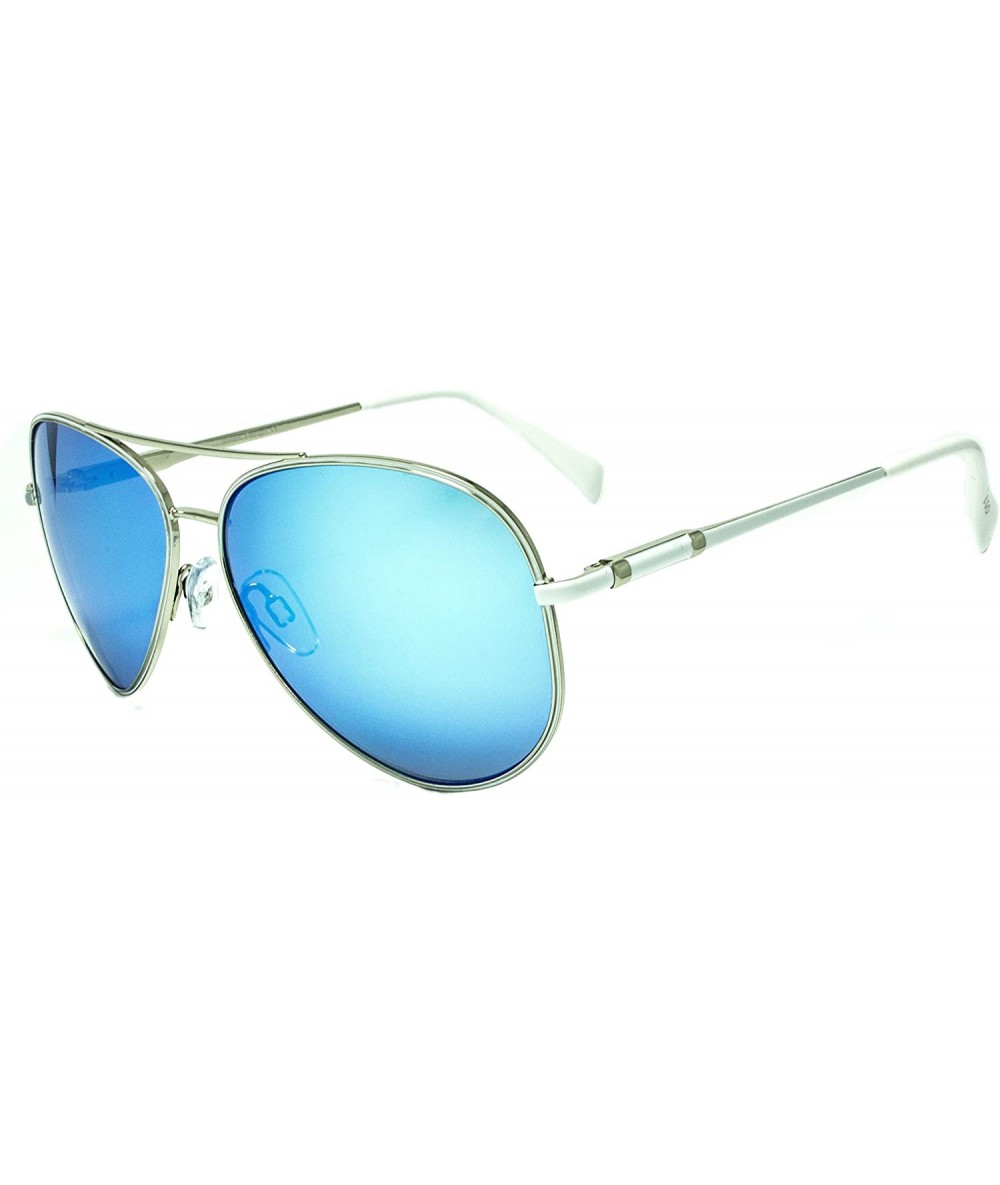 Sport 7031 Fashion Aviator Unisex Sunglasses - UV Protection - Silver - CC128P0YD2T $58.24