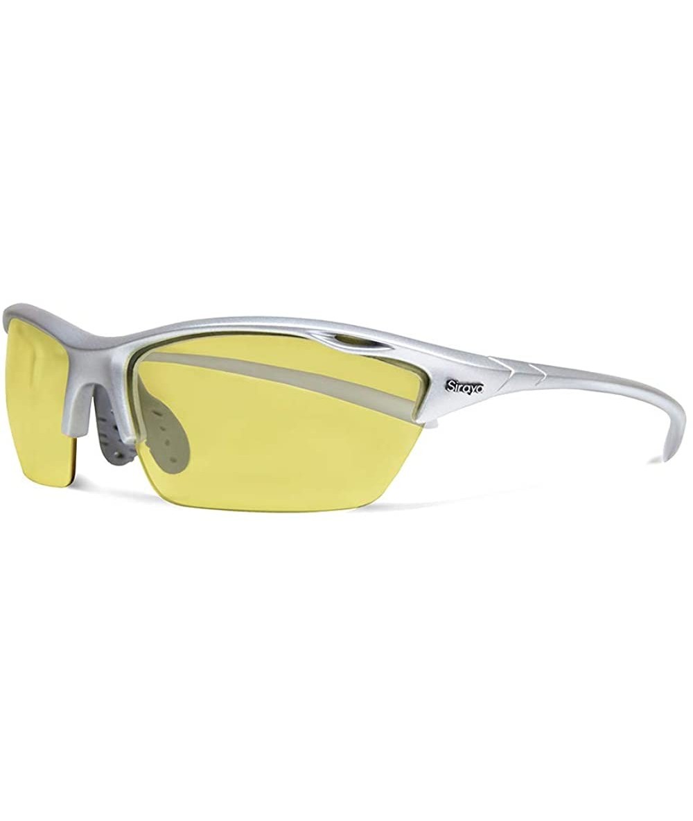 Sport Alpha Sliver Running Sunglasses with ZEISS P2140 Yellow Tri-flection Lenses - CV18KN5RYNW $32.87