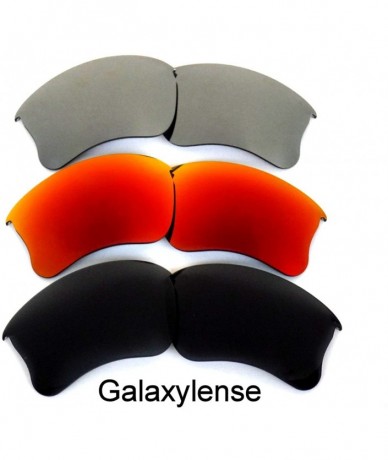 Oversized Replacement Lenses Flak Jacket XLJ Black&Red&Gray Color Polarized 3 Pairs - Black&red&gray - CJ12854XNN5 $35.61