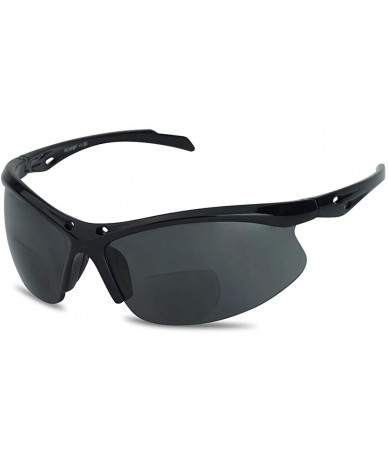 Wrap Sunglass Stop Half frame Sunglasses Strength - C412KRXGUB9 $19.86