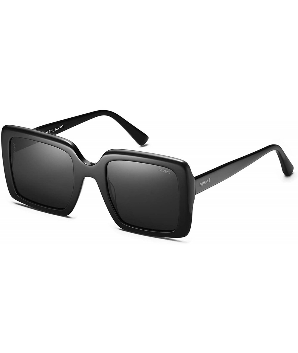 Rectangular Backstage - Rectangle Women's Sunglasses - Extra Large - Black / Grey - CJ18R3DMUWU $74.30