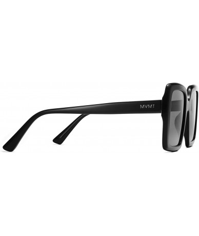 Rectangular Backstage - Rectangle Women's Sunglasses - Extra Large - Black / Grey - CJ18R3DMUWU $74.30