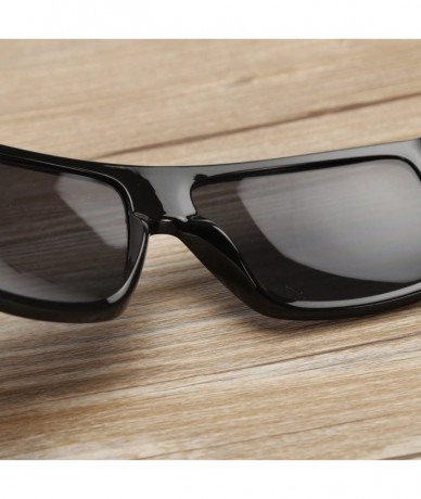 Aviator Large Retro Style Wooden Bamboo Flat Top Sunglasses Square Aviator Shades - Black/Gold - C912JRYXU21 $38.82