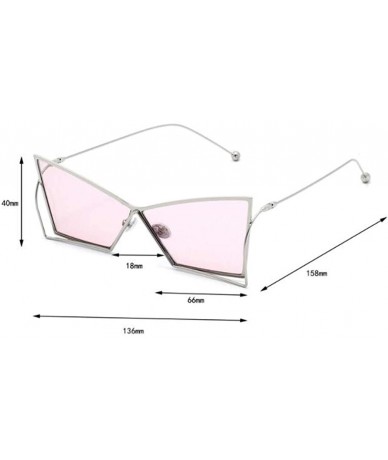 Aviator 2019 new fashion sunglasses - beveled cat eye sunglasses - marine sunglasses - F - C518S6LDL8H $77.81