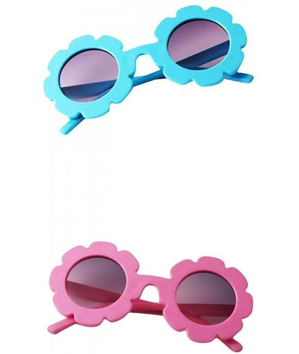 Sport 2x Toddler Kids Vintage Flower Sunglasses UV400 Summer Shades For Girls Boys - CL1900AUH2X $17.85