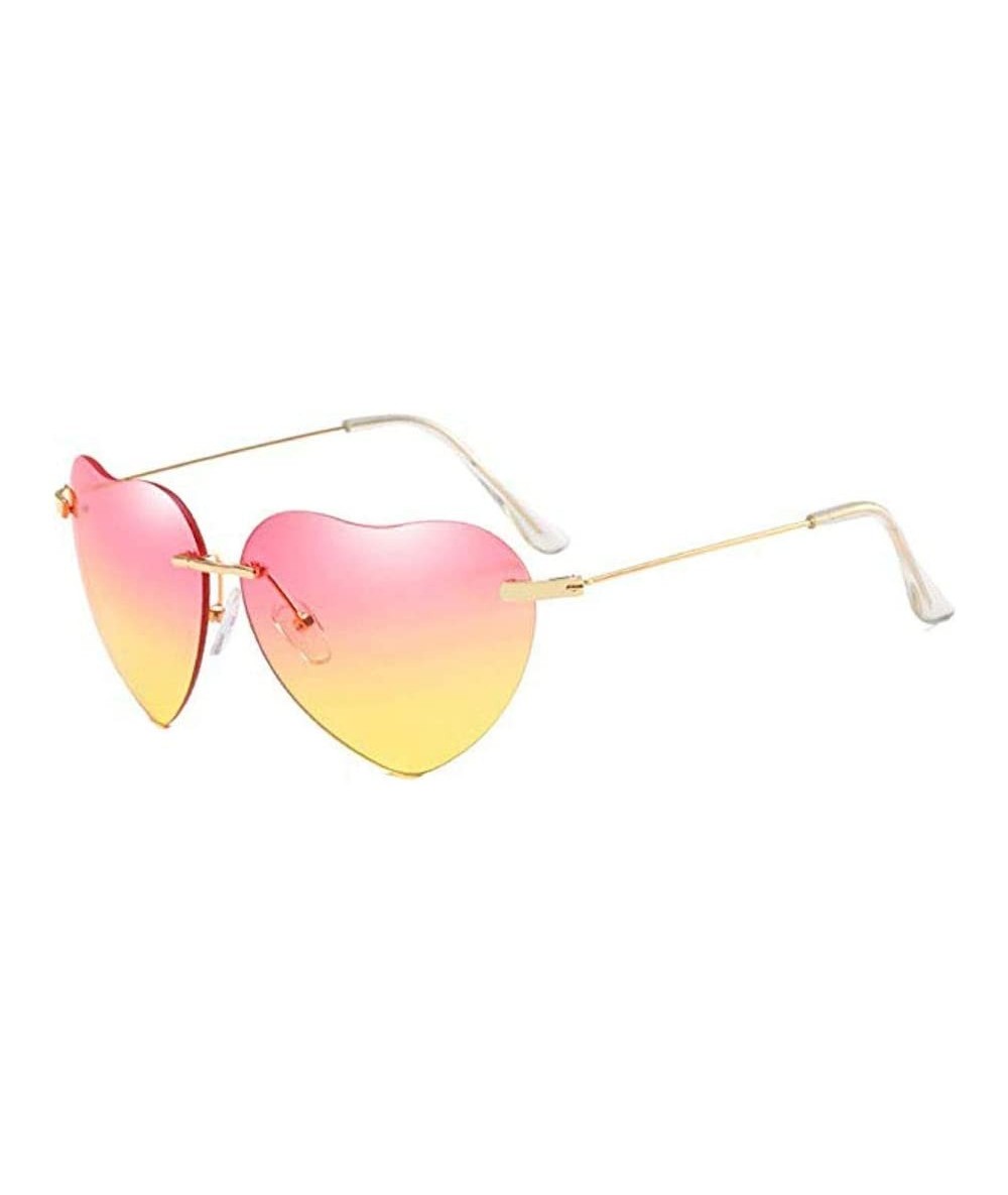 Semi-rimless Fashion Sunglasses Shaped Street - D - C3194XM2LH6 $16.98