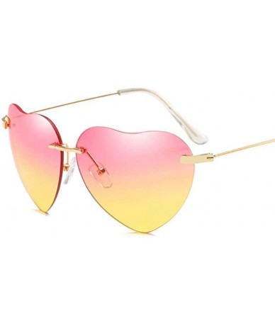 Semi-rimless Fashion Sunglasses Shaped Street - D - C3194XM2LH6 $16.98