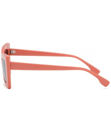 Rimless Fashion Man Women Irregular-Retro Oversized Square Sunglasses Vintage Retro Style - E - CH196TWTT8W $16.37