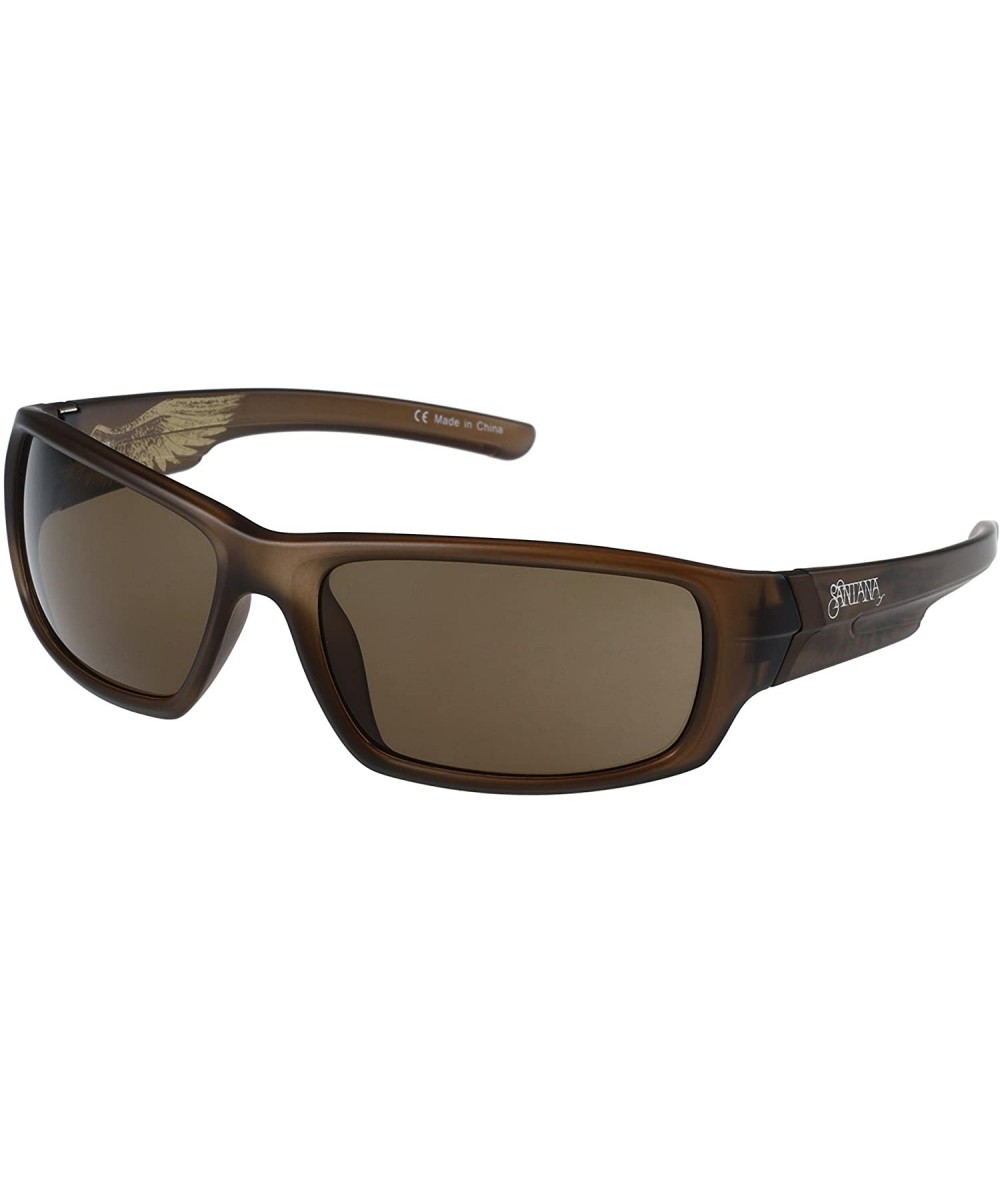 Round Heron Polarized Round Sunglasses - Crystal Brown - C0188KGZIUK $49.13