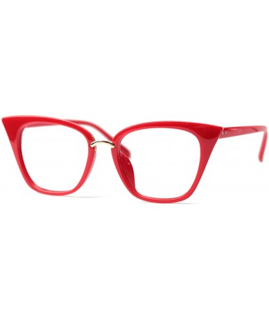 Oversized Womens Quality Readers Stylish Oversized Cat Eye Custom Reading Glasses - Red - CU18ESDS9YW $25.85