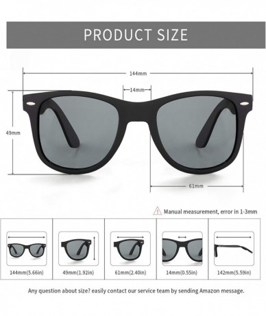 Square Mens Sunglasses Retro Polarized Sunglasses for Women Square Lightweight Frame Sun Glasses - Silver - CQ19497AIGN $17.65