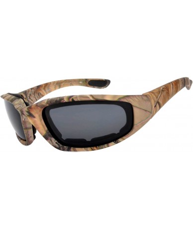 Goggle 12 Pieces Per Case Wholesale Lot Motorcycle CAMO Padded Foam Sport Glasses - 12-moto-camo3-smoke - CC18CWY8YRE $82.37