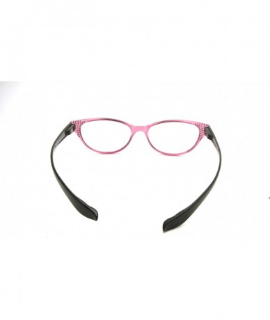 Sport Lightweight Plastic Hanging Reading Glasses Free Pouch SPRING HINGE - Crystal Violet - C117YIUX248 $32.96