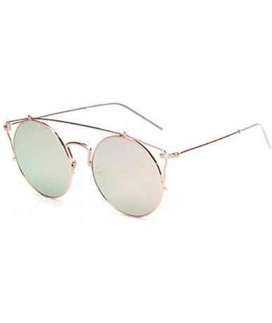 Wrap Women's Cutout Highbrow Sunglasses Round Lens 56mm - D - C217AYS2YOI $17.69