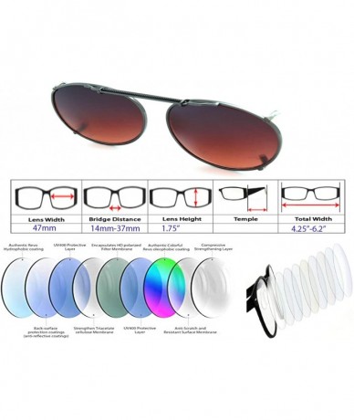 Aviator Clip On- Flip Up- Adjustable Spring Clip on- Driving Lens - CU18WWGXADA $27.32