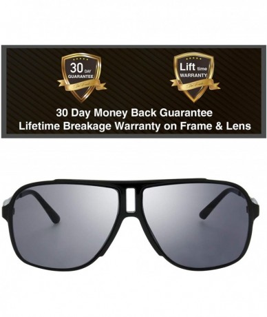 Goggle Men's New Safaris Aviator Sunglasses - Gift Box Package - 2 Matte Black - CA18UWWQOCW $29.62