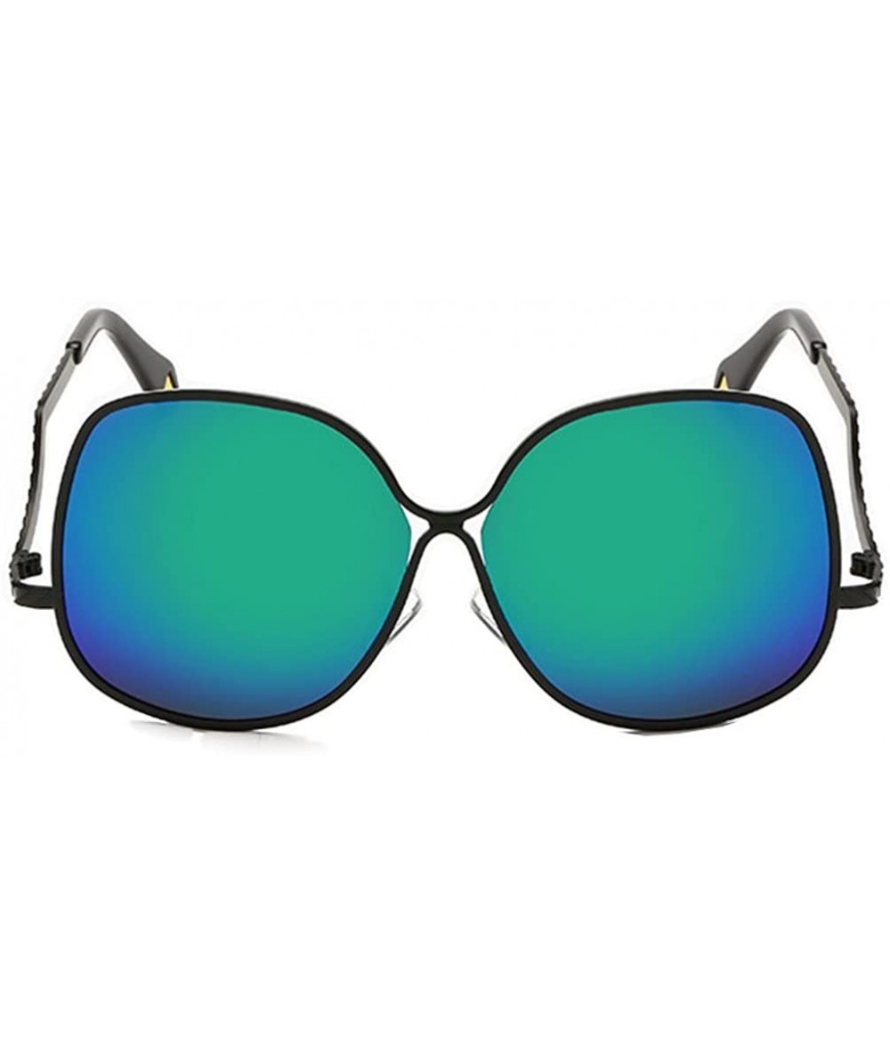 Rectangular Super Star Best Love Amazing Frame Designed Sunglasses For Womens - Black/Green - C111ZBUGVQ3 $41.19