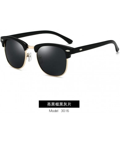 Semi-rimless Polarized Sunglasses Men Women Eye Sun Glasses Semi Rimless Men Sunglasses - C8 - CV194OLNYYQ $39.71