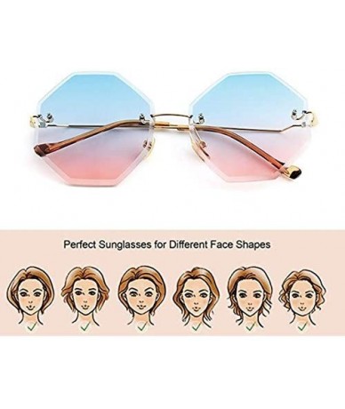 Cat Eye Color Lens Sunglasses Stylish Sunnies Eyewear Metal Sunglasses - D - Dark Blue & Red - CM18QDOTRW2 $27.66