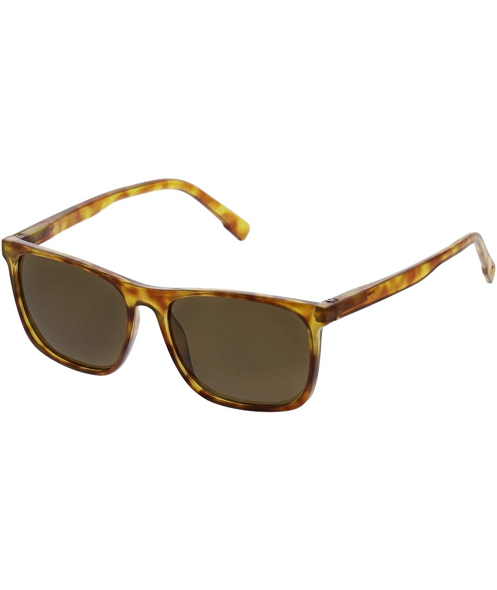 Square Highbrow Square Reading Sunglasses - Honey Tortoise - C418X96TYWK $42.78