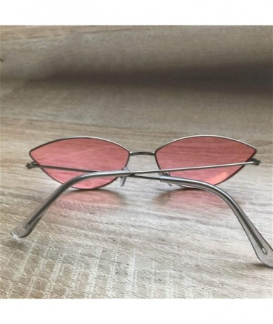 Cat Eye Women Cat Eye Sunglasses Cute Sexy Brand Designer Glasses Summer Retro Small Frame Black Red Cateye Sun Glasses - C81...