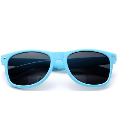 Square 12 Pack Vintage 80's Retro Unisex Neon Sunglasses Party Favors for Kids and Adults - Blue - CH198DQCAAN $29.62