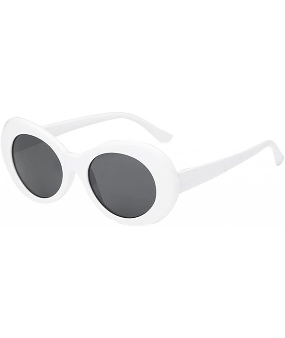 Goggle Summer Women Men Retro Sunglasses Vintage Designer Outdoor Glasses Eyewear - White+grey - C518ZZQCRK3 $17.91