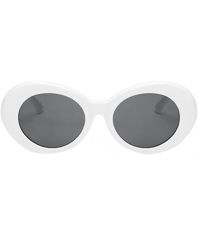 Goggle Summer Women Men Retro Sunglasses Vintage Designer Outdoor Glasses Eyewear - White+grey - C518ZZQCRK3 $17.91