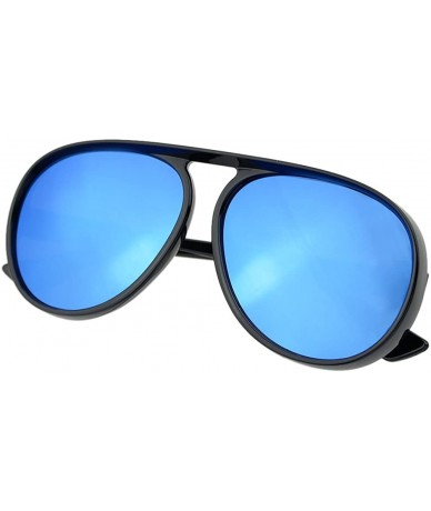 Oversized Female Exaggerated Oversized Plastic Sunglasses for Fancy Women with Sunglasses Case - Blue - CF18D0IC75T $17.90