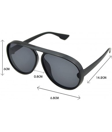 Oversized Female Exaggerated Oversized Plastic Sunglasses for Fancy Women with Sunglasses Case - Blue - CF18D0IC75T $17.90